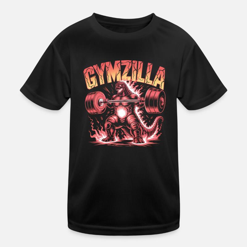 Kopie von Gymzilla – Zitat im Motivationsstudio Kinder Funktions-T-Shirt