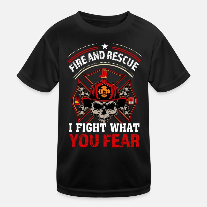 Feuerwehr Kinder Funktions-T-Shirt