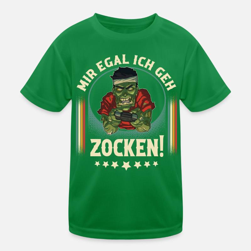 Gaming Zombie Kinder Funktions-T-Shirt