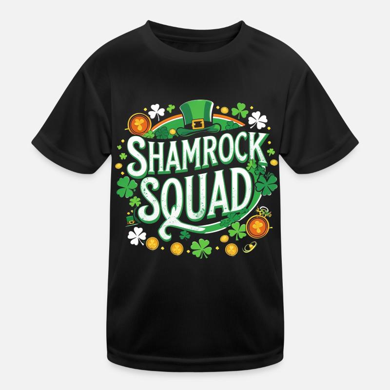 Shamrock Squad: Grünzauber Kinder Funktions-T-Shirt