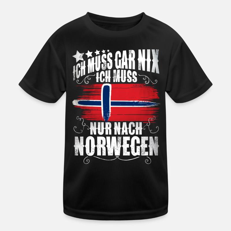 Norwegen Kinder Funktions-T-Shirt