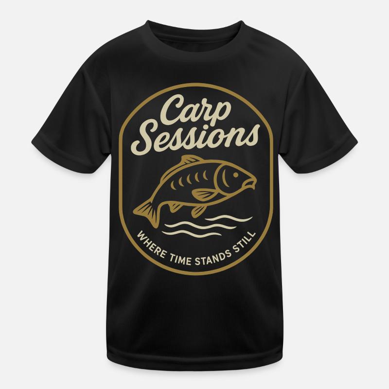 Des sessions de carpe où le temps s’arrête T-shirt sport Enfant