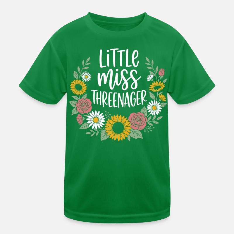 Threenager 3. Geburtstag 3 Jahre Mädchen Kinder Funktions-T-Shirt