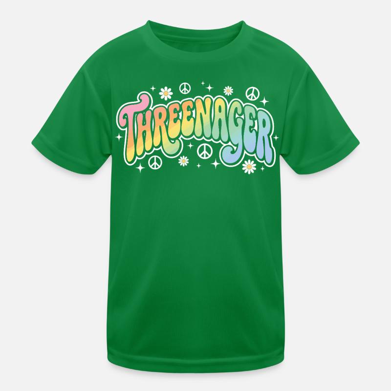 Threenager 3. Geburtstag 3 Jahre Mädchen Kinder Funktions-T-Shirt