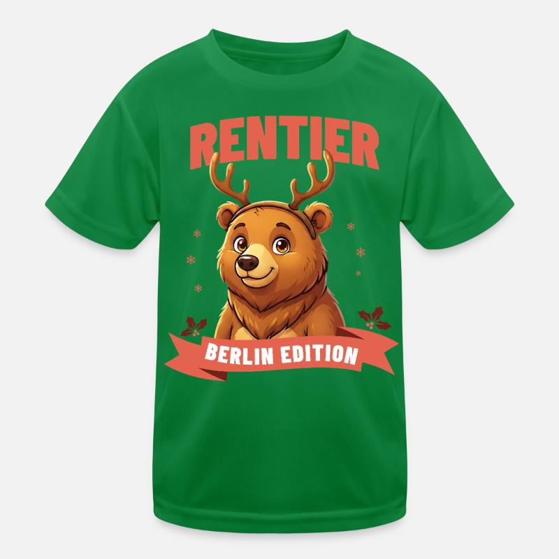 Renne de Noël Ours de Berlin T-shirt sport Enfant