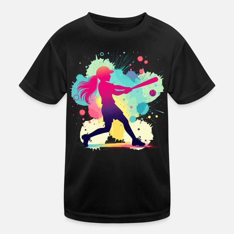Softballer, Softball, Softball player Kids Functional T-Shirt