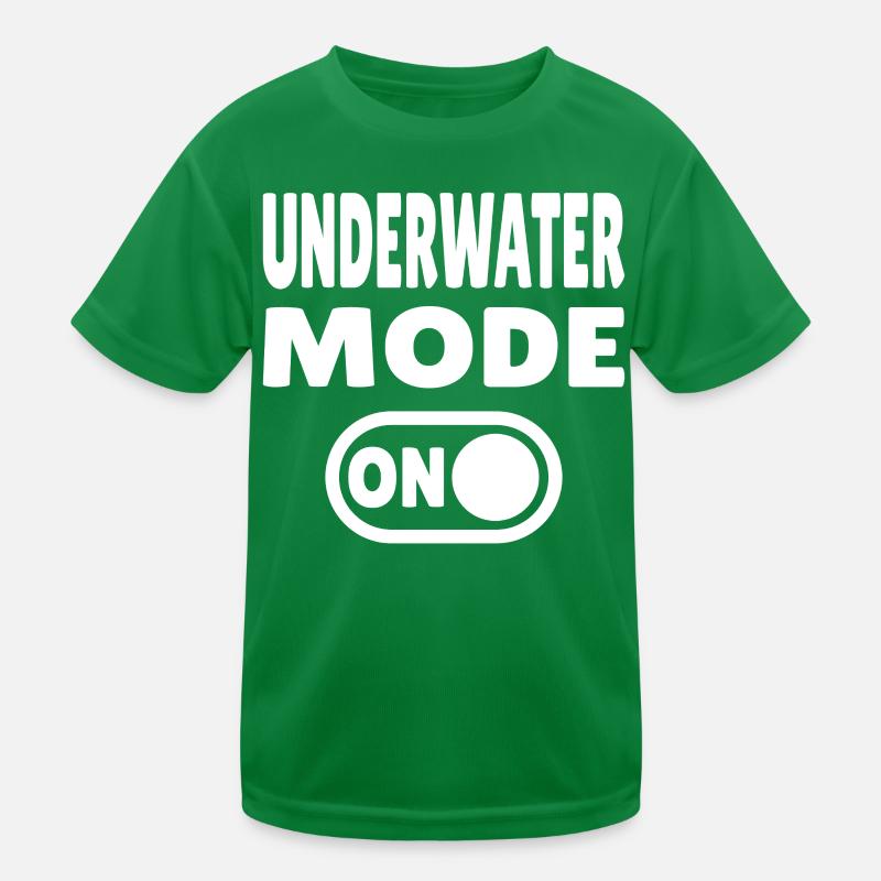 Underwater Mode ON  Kinder Funktions-T-Shirt