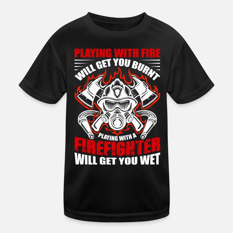 Feuerwehr Kinder Funktions-T-Shirt