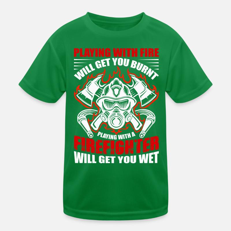 Pompiers T-shirt sport Enfant