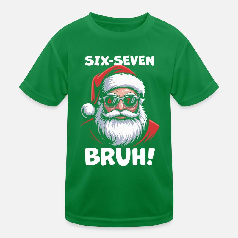 Weihnachtsmann Sechs Sieben Kinder Funktions-T-Shirt