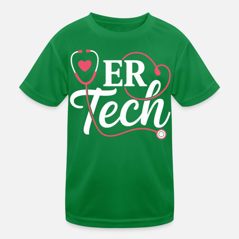 ERTech Stethoskop Herz Kinder Funktions-T-Shirt