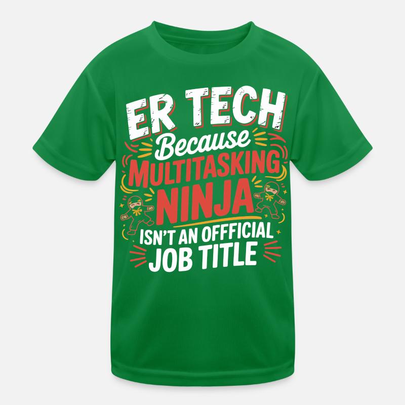 Tech Ninja : Humour multitâche T-shirt sport Enfant