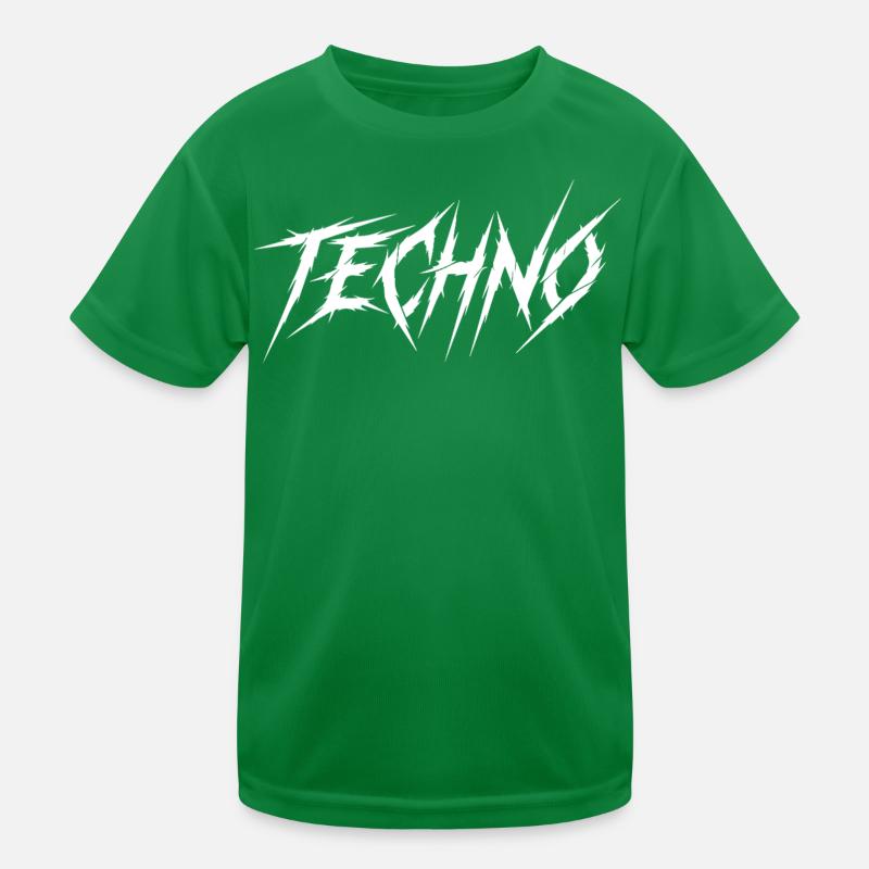 Sharp Techno Schriftart Kinder Funktions-T-Shirt