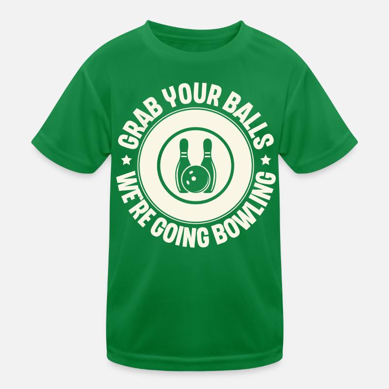 Bowling Kinder Funktions-T-Shirt