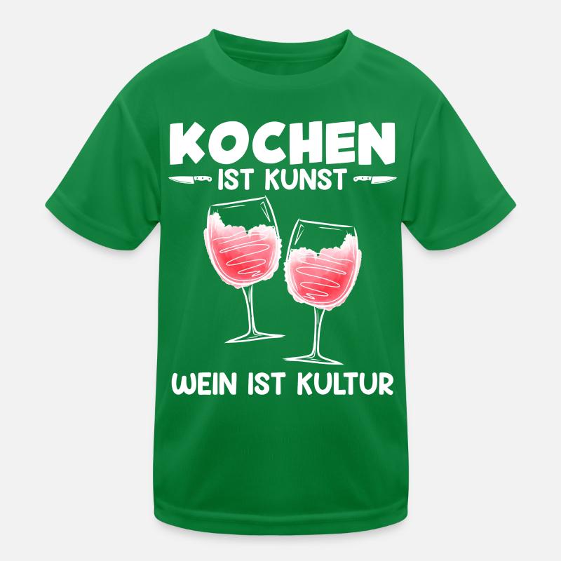Chef COOKING IS ART Fun Kids Functional T-Shirt