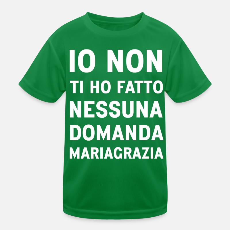Mariagrazia (Black Version) Kids Functional T-Shirt
