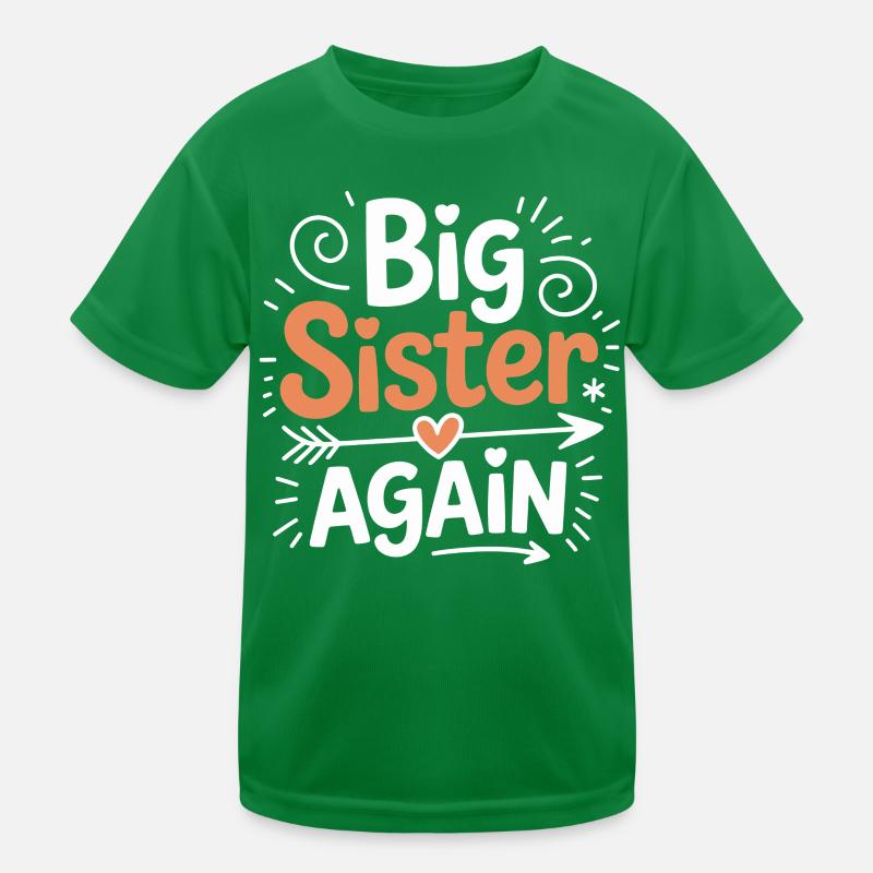 Große Schwester Wieder Da Kinder Funktions-T-Shirt