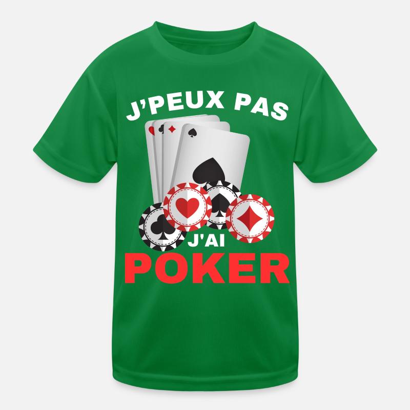 I Can't I Have Poker Gift Kids Functional T-Shirt