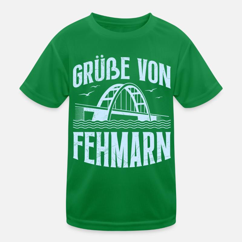Salutations de vacances en mer Baltique de la part de Fehmarn Fun T-shirt sport Enfant