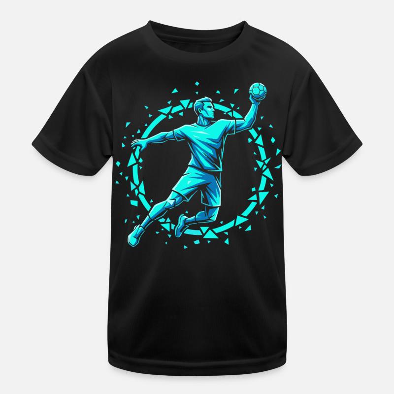 Handball Leidenschaft Hitze Training Geschenk Kinder Funktions-T-Shirt