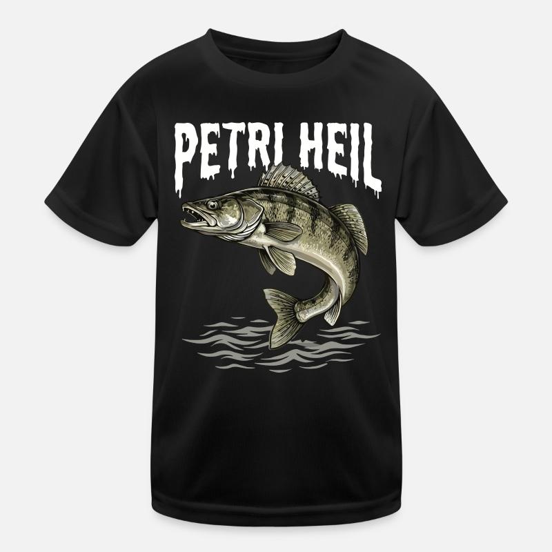 Petri Heil – Zanderjäger Kinder Funktions-T-Shirt