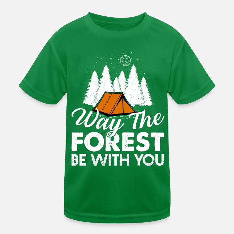Camping Wilderness Kids Functional T-Shirt