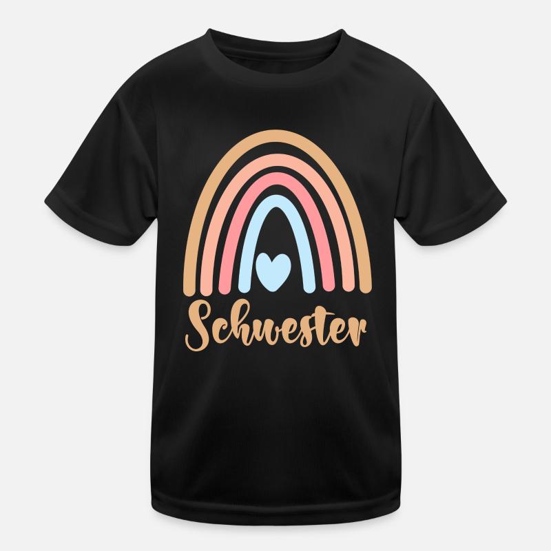 Schwester Kinder Funktions-T-Shirt
