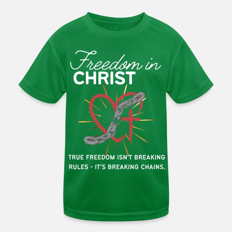 True freedom  break the chains - not the rules Kinder Funktions-T-Shirt