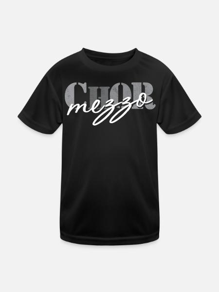 Choir mezzo-soprano - Kids Functional T-Shirt - black - Front