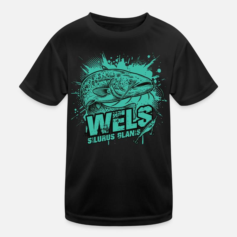 Poisson-chat / Silure glane – Le géant des profondeurs T-shirt sport Enfant