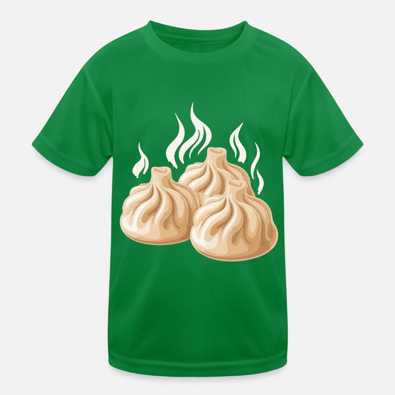Steaming dumpling design Kids Functional T-Shirt
