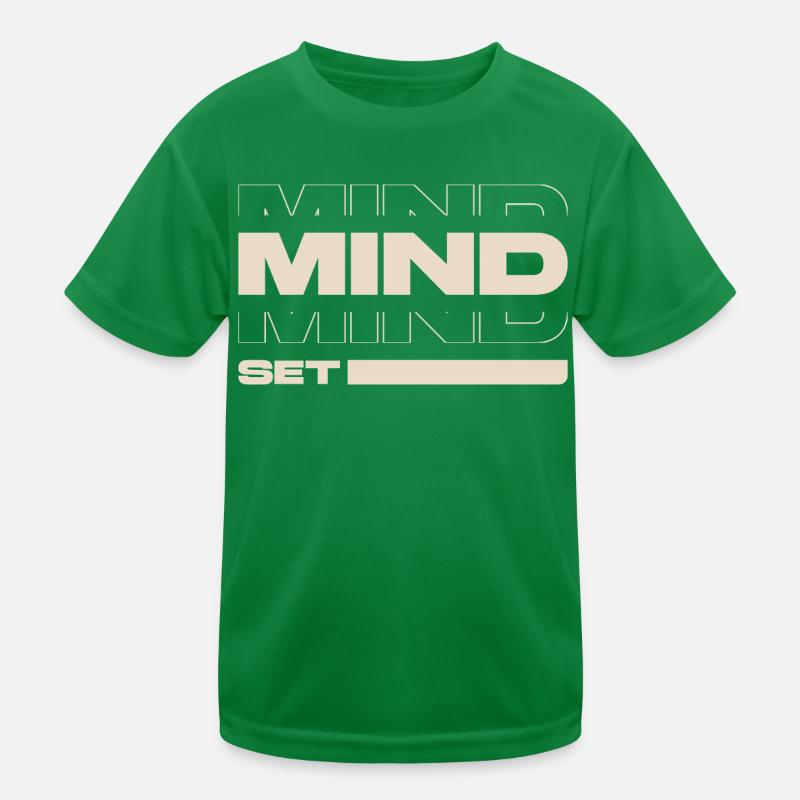 Mindset – Motivation & Success Mentality Statement Kids Functional T-Shirt