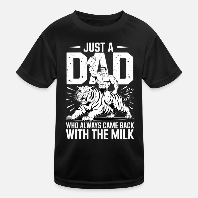 Milch Papa Tigerheld Kinder Funktions-T-Shirt
