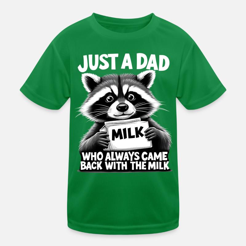 Mème du Papa Laveur et du Lait T-shirt sport Enfant