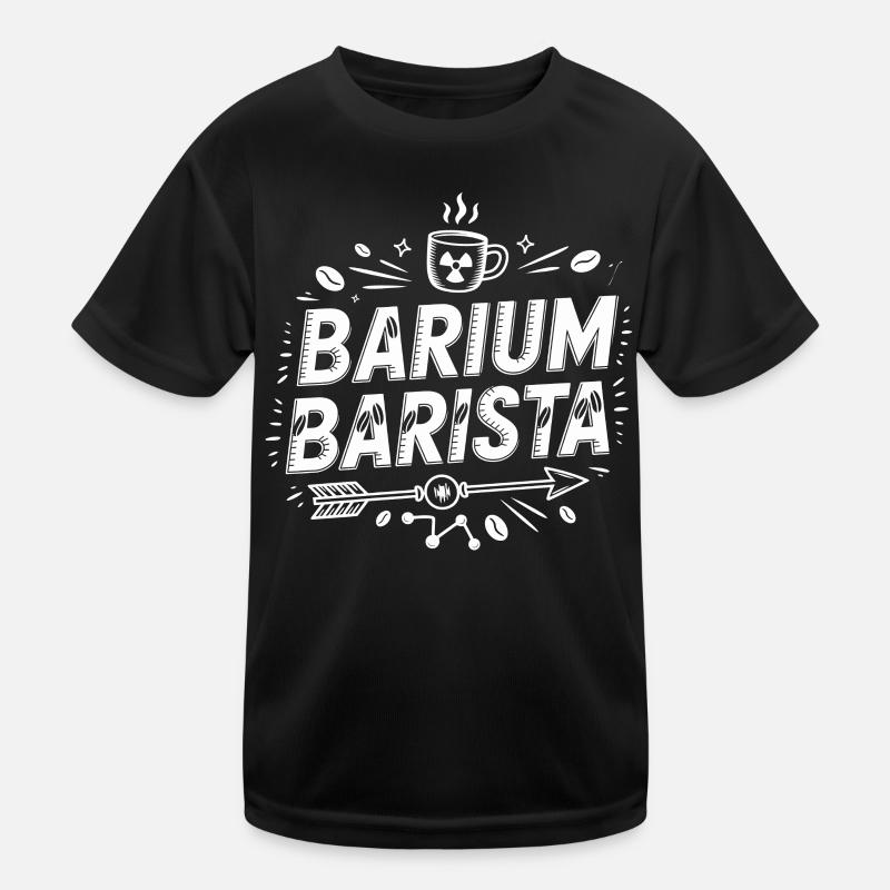 Barium Barista Coffee Science Logo Kids Functional T-Shirt