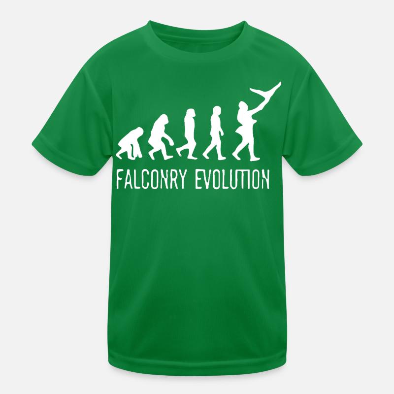 Evolution of Falconry Kids Functional T-Shirt