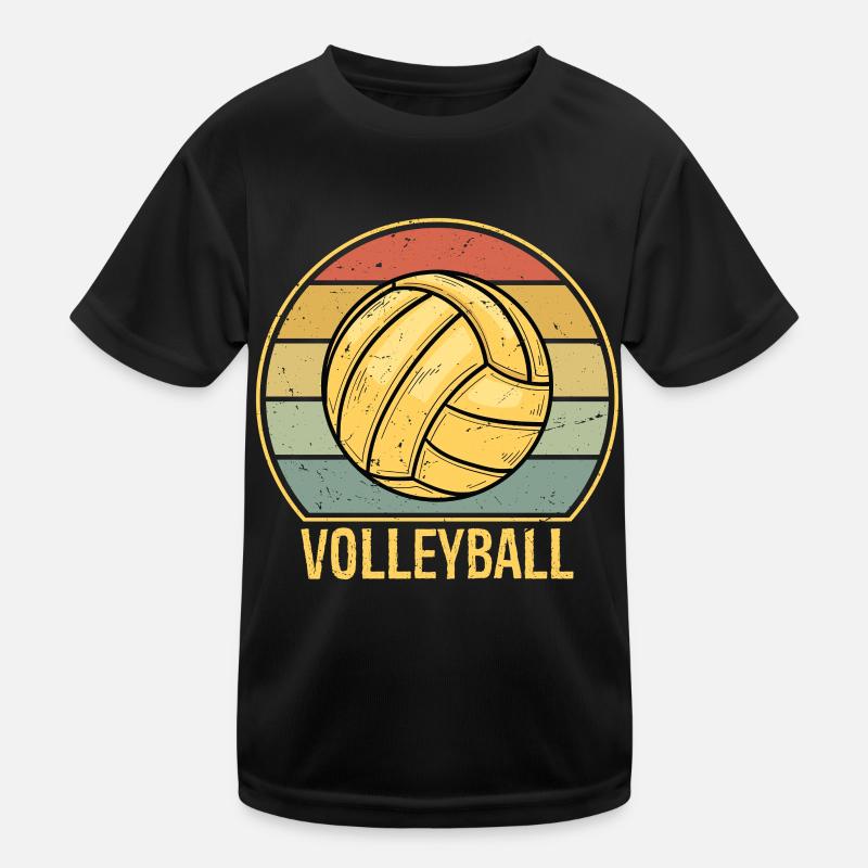 Volleyball Retro Vintage Kinder Funktions-T-Shirt