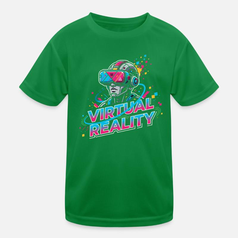 Virtual Reality SciFi Kids Functional T-Shirt