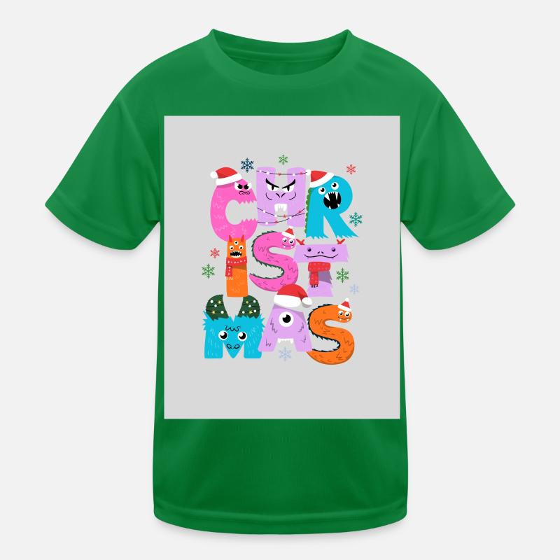 Monstres de Noël Rigolos T-shirt sport Enfant