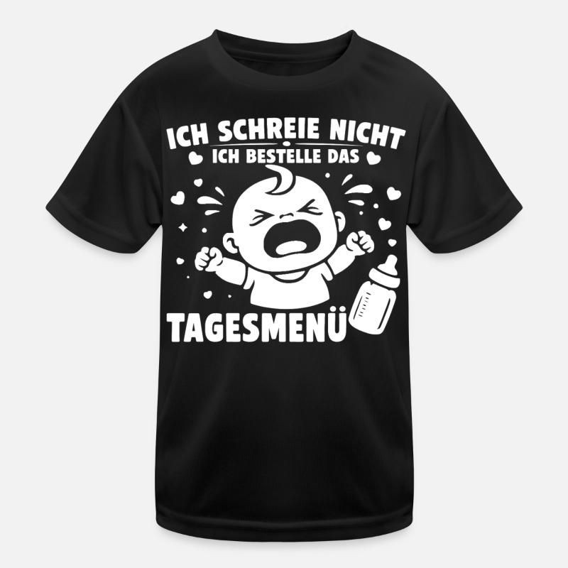 Je ne crie pas, je commande le menu du jour T-shirt sport Enfant