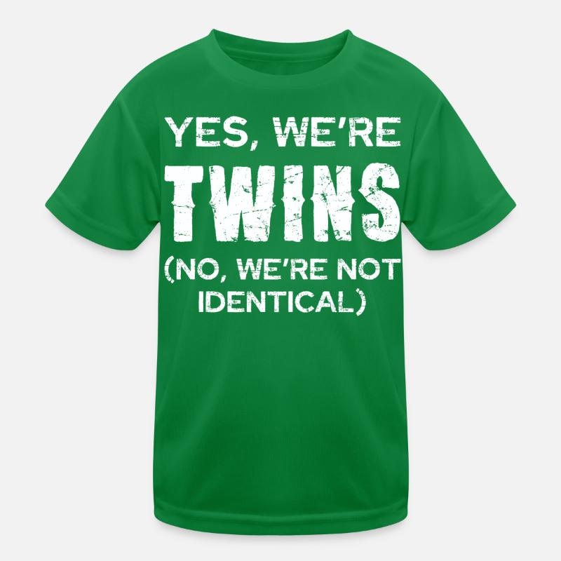 Zwillingswitz: Nicht identisch Kinder Funktions-T-Shirt