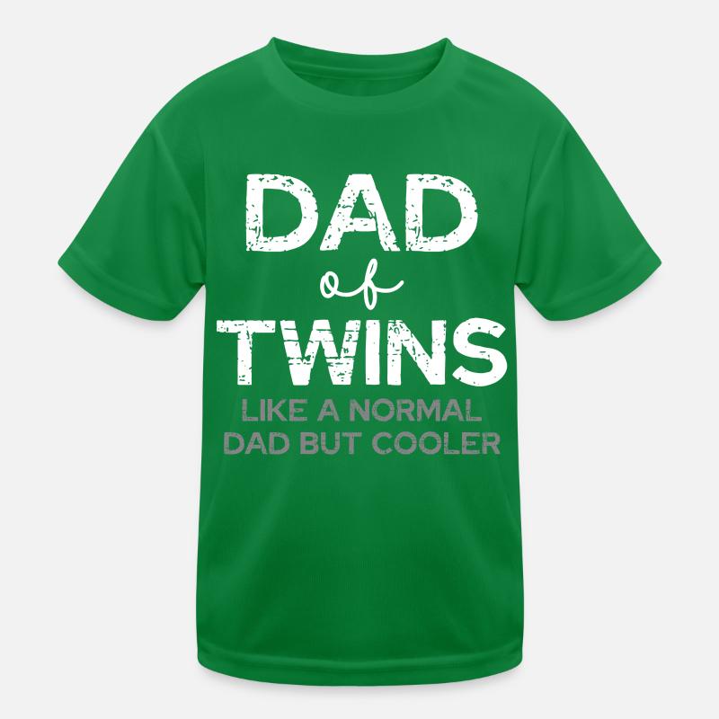 Vater Zwillinge – Cooler Dad Kinder Funktions-T-Shirt