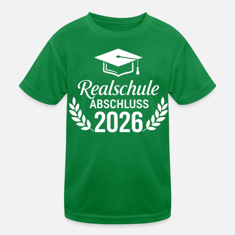 Realschulabschluss 2026 Absolvent Kinder Funktions-T-Shirt