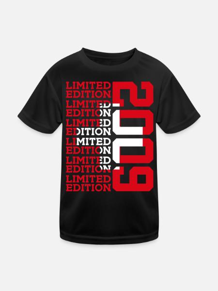 LIMITED EDITION 2009 SCHWEIZ 17. GEBURTSTAG - Kinder Funktions-T-Shirt - Schwarz