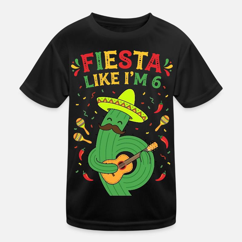 Fiesta Like I'm 6 Kaktus Kinder Funktions-T-Shirt