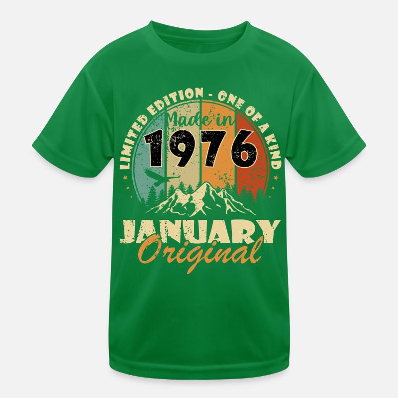 Janvier 1976 Millésime Original T-shirt sport Enfant