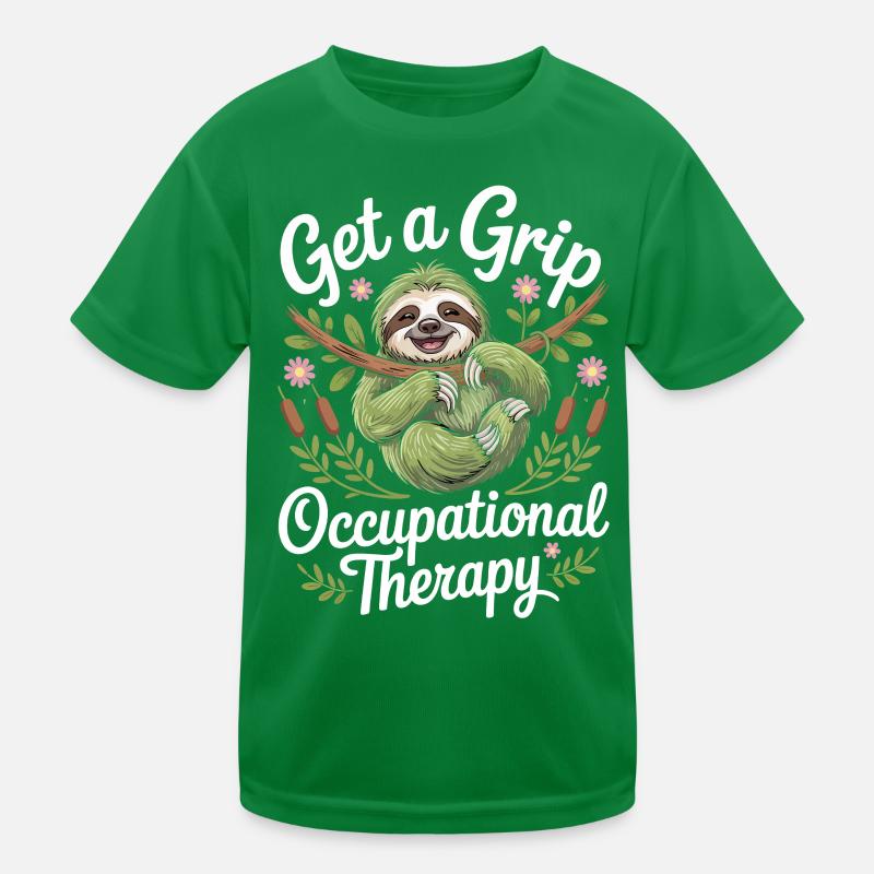 Get a Grip Occupational Therapy Sloth Kids Functional T-Shirt