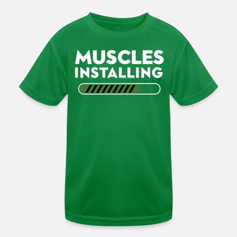 Muscles s’installant Progress Graphic T-shirt sport Enfant