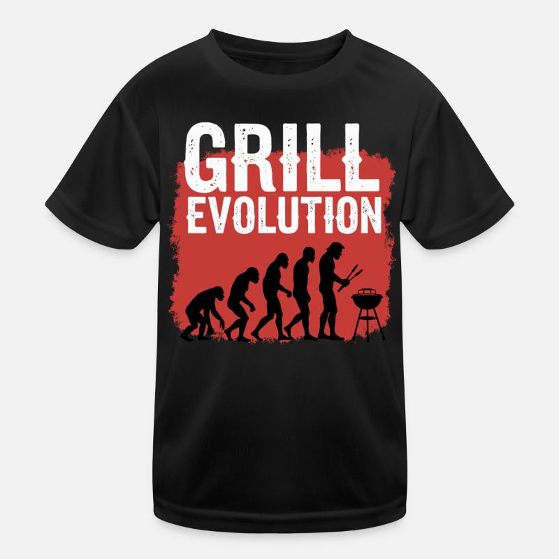 Grill Evolution : Drôle de Grill Master Dicton T-shirt sport Enfant