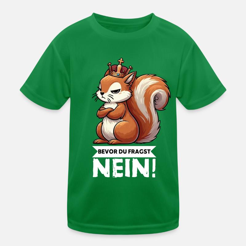 Bevor Du Fragst Eichhörnchen Eichhorn Nagetiere Kinder Funktions-T-Shirt